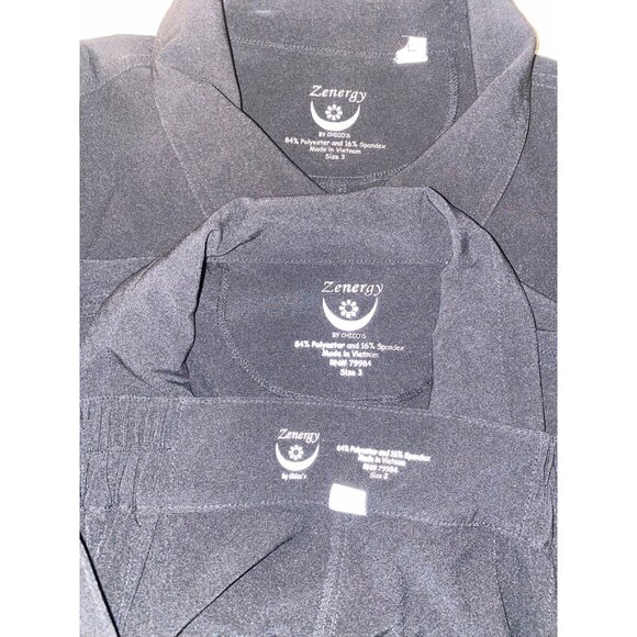 Zenergy by Chico’s 3-Pc Black Activewear Set – Jacket, Pants and Vest Sz L/XL - Picture 12 of 14